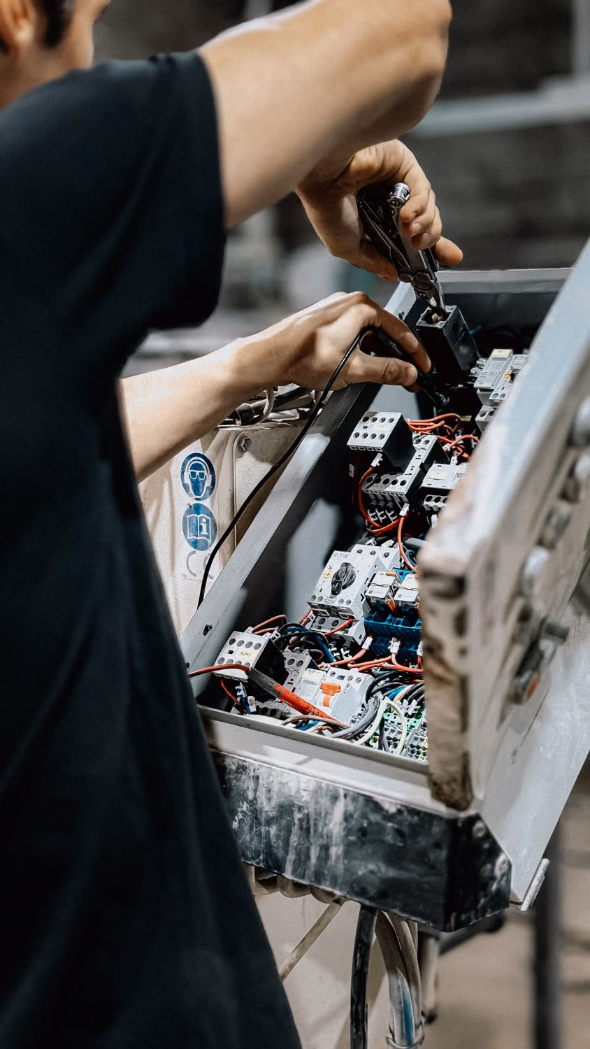 Quadro de distribuição elétrica
